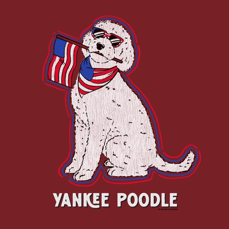 Yankee Poodle - Ladies Curvy V-Neck Tee - Image 2