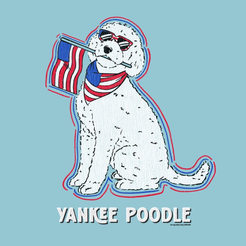 Yankee Poodle - Ladies Racerback Tank Top - Image 2