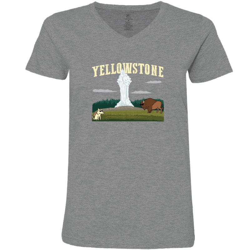 Yellowstone - Ladies T-Shirt V-Neck - Image 3
