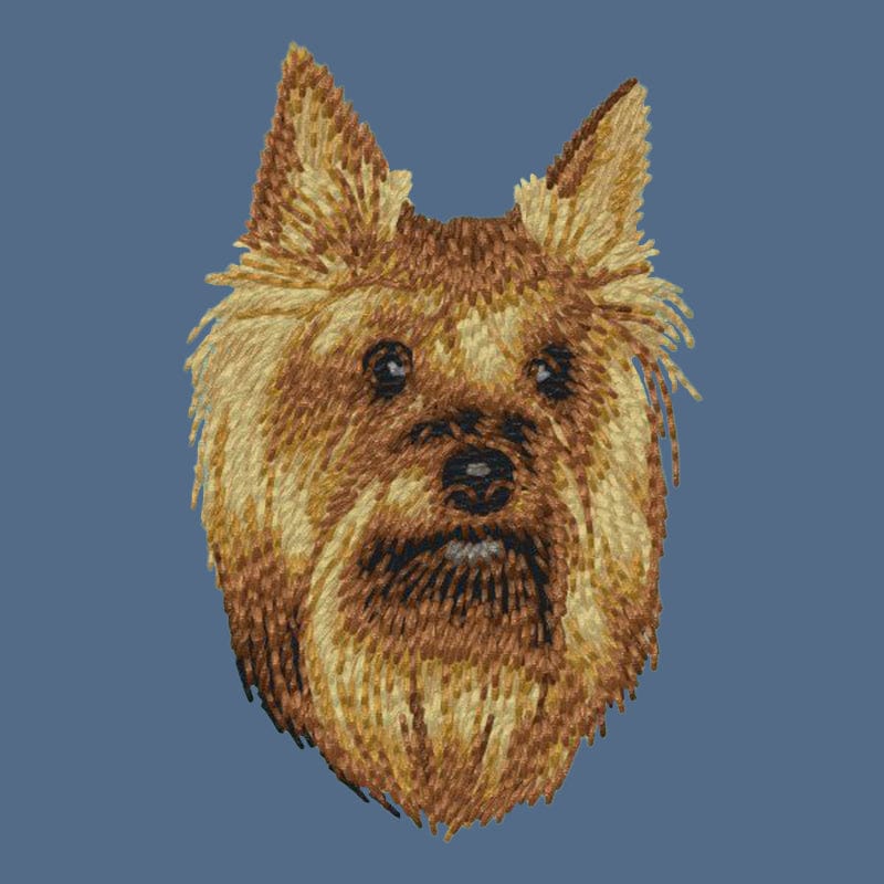 Yorkshire Terrier Embroidered Women's Denim Shirt - Image 2