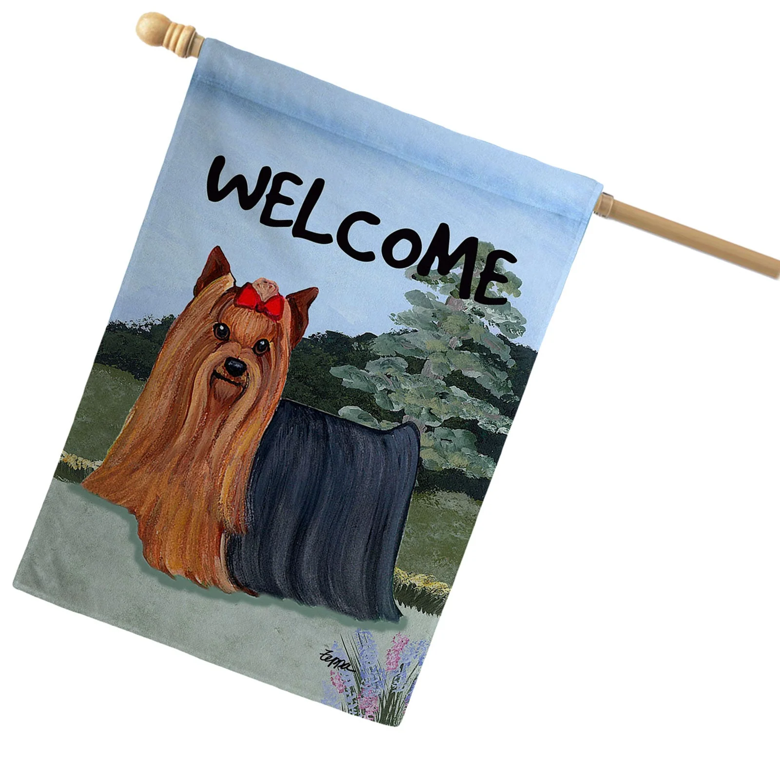 Yorkshire Terrier House Flag